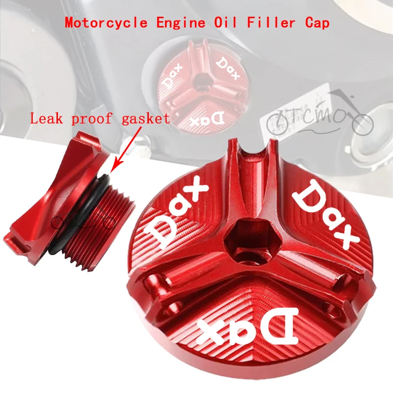 

Motorcycle CNC Aluminum Engine Oil Filler Cover Protection Accessories FOR HONDA DAX125 ST125 ST 125 2022-2026 DAX 125