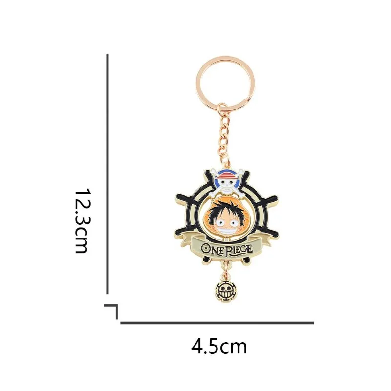 Neuer One Piece Monkey·D·Luffy personalisierter, kreativer Schlüsselanhänger aus Metall, Schulranzen-Rucksack, dekorativer Anhänger, exquisites Festivalgeschenk – Detail 5