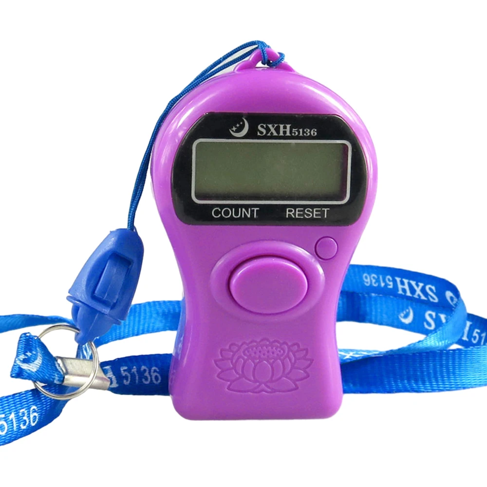 5 Digits Counter Stitch Marker Row Finger Precision LCD Electronic Digital Count Meter Portable Mini Knitting Sewing Tools