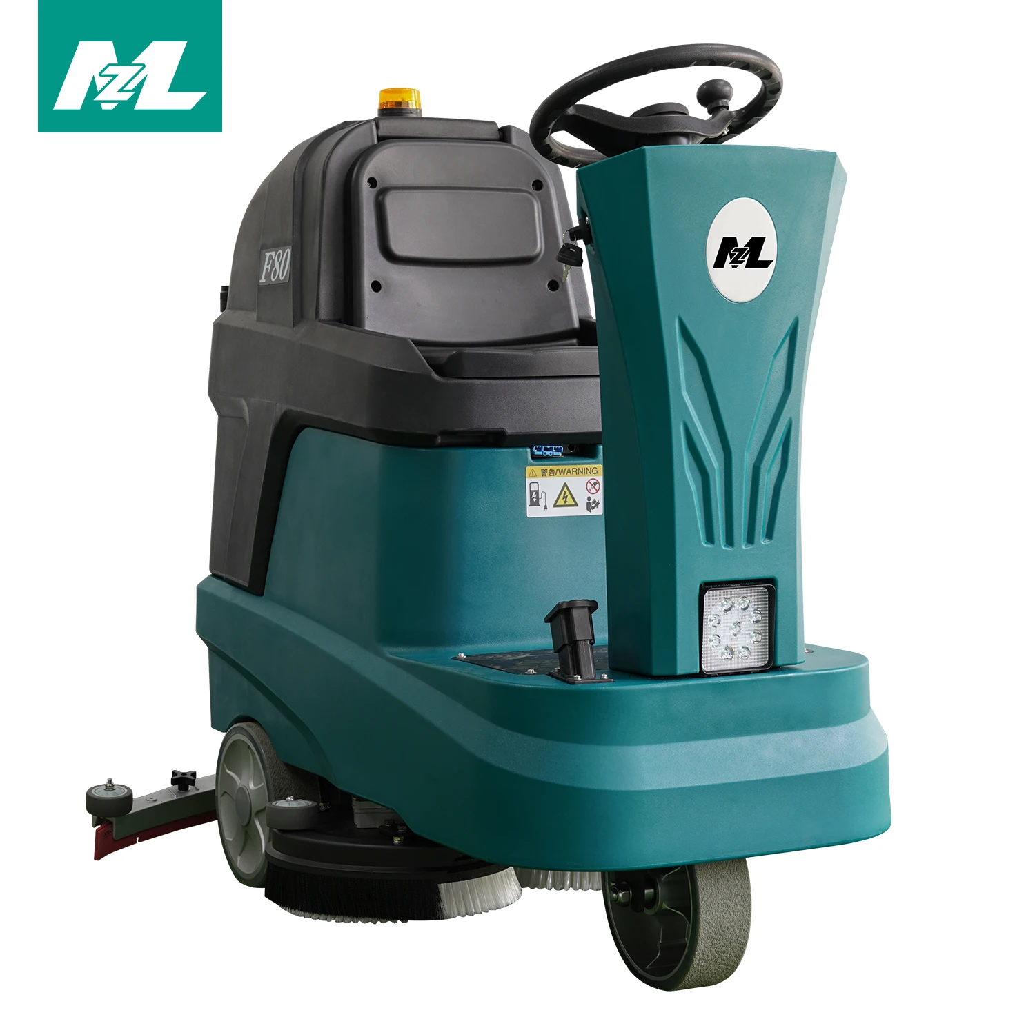 F80 Floor Cleaning Machine Electric Tile Cordless Power Scrubber Ride on Floor Scrubber