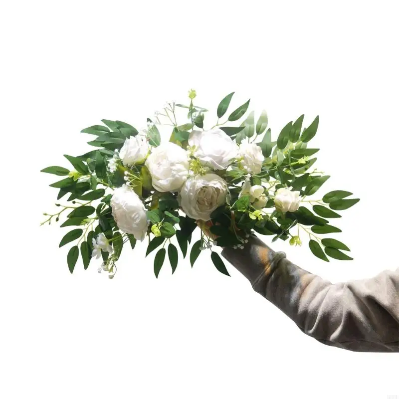 Wedding Decorative Swag Artificial Flower Swag Wedding Ceremony Sign Flower for Wedding Indoor and Outdoor Decoration M68E