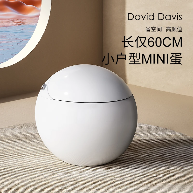 

Smart toilet, no water pressure restrictions, oval-shaped household siphon-type integrated automatic flush toilet