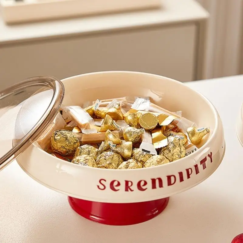 Premium Homes Decors Piece Snacks Serving Dish Combining Luxurious Aesthetic Functional Lid Drain Base PP Materials for Various