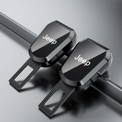 1/2PCS Car Seat Belt Extension Plug Auto Safety Seat Lock Clip Buckle For Jeep Wrangler JL Gladiator Commander Cherokee Compass