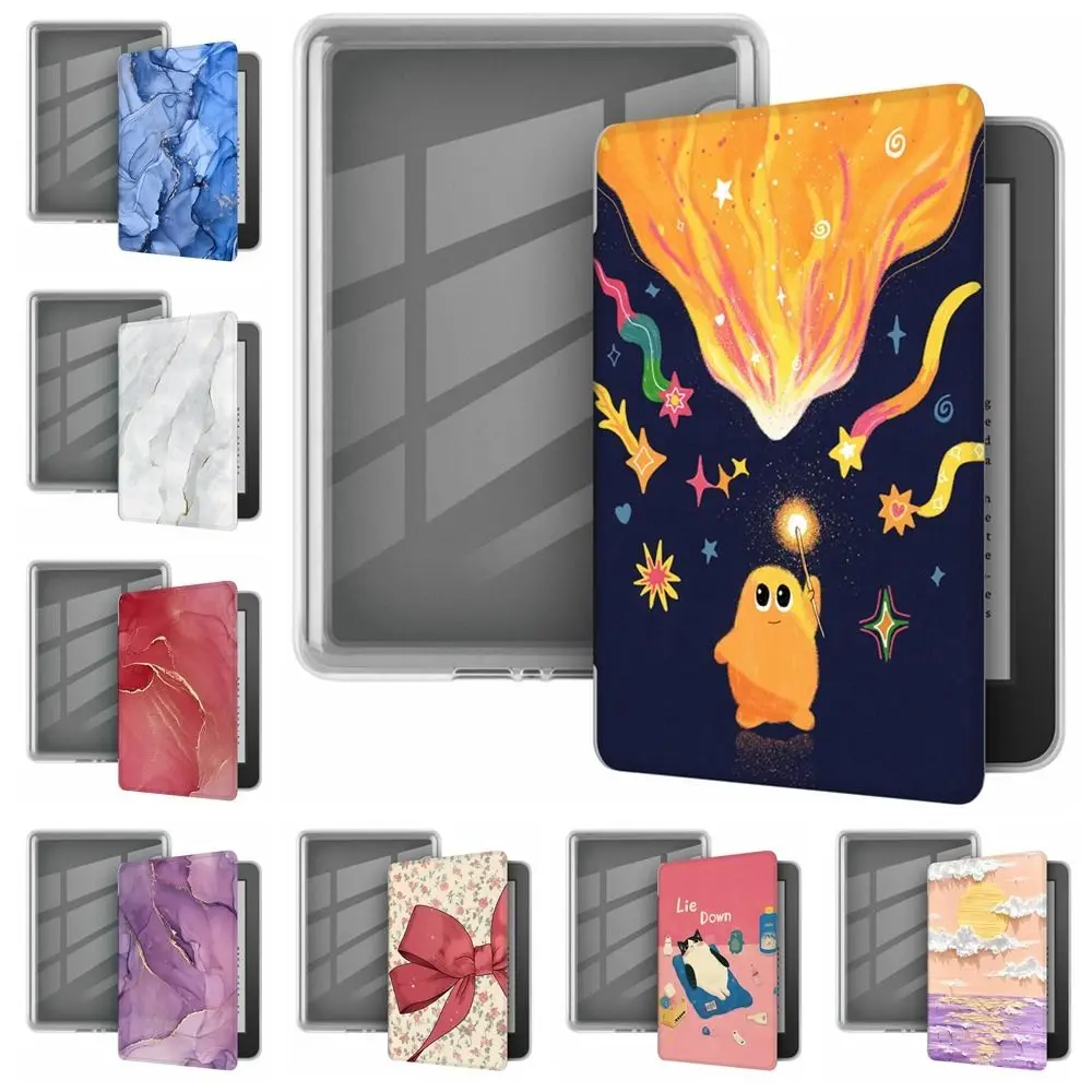 

Auto Wake/Sleep e-Reader Case Wear Resistant Leather Protective Shell Smart for Kindle Paperwhite 12th Gen 2024 7 inch Colorsoft