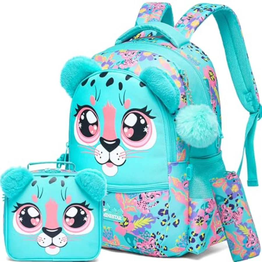 

Backpacks for Girls School Bag Cute Girls Backpacks Ages 8-10 with Lunch Box Bookbag Set Travel Backpack for Elementary Prescho