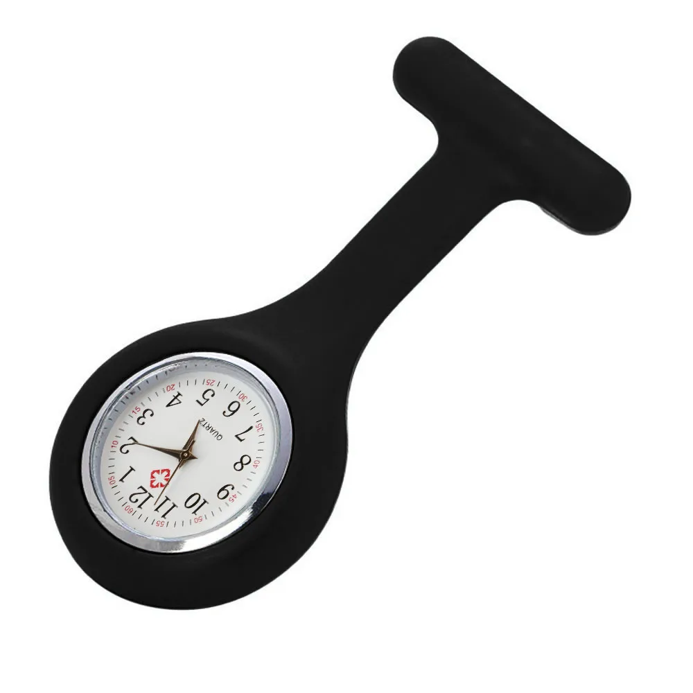 Nurse Silicone Brooch Quartz Pocket Watch