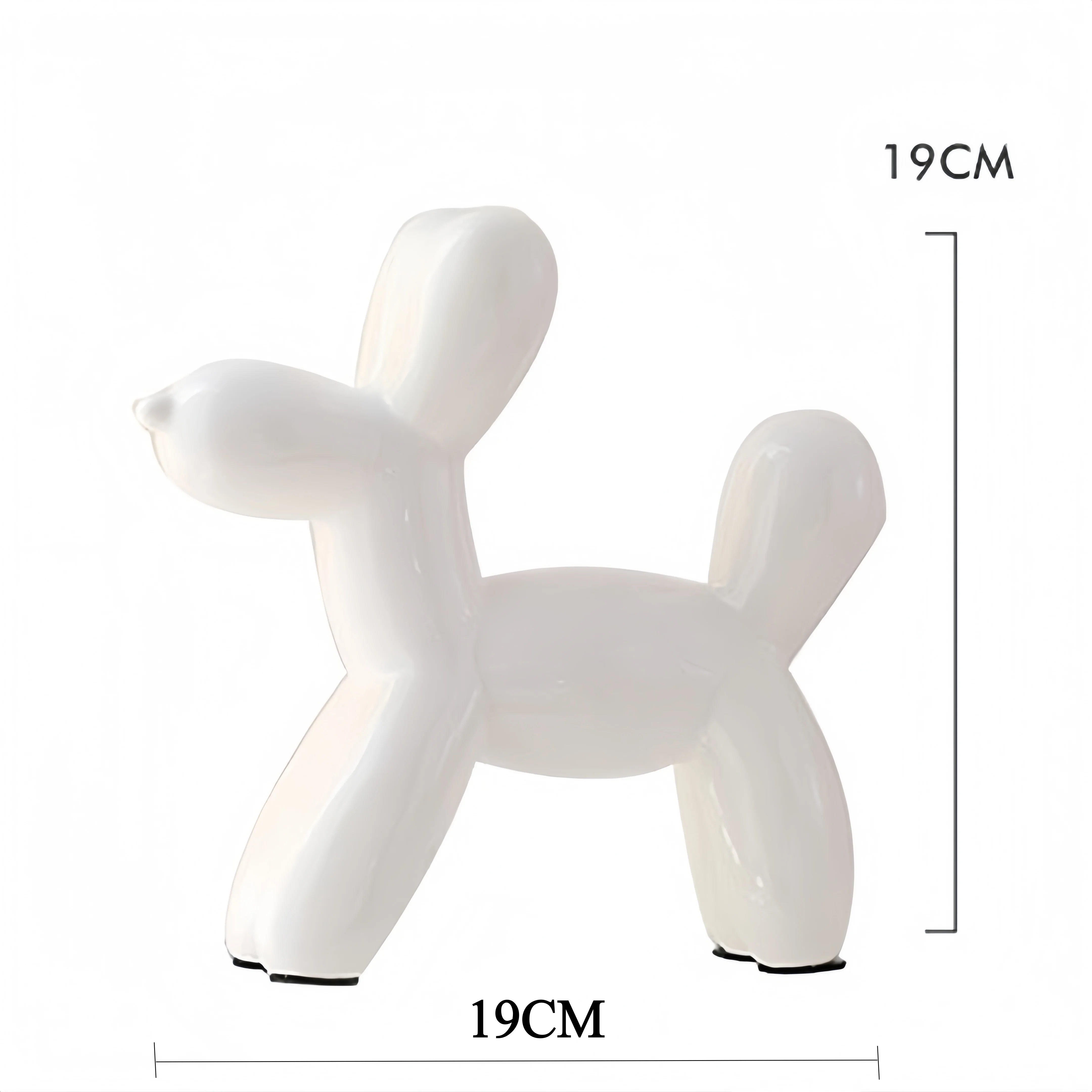 ceramic Balloon Dog Sculpture Home Decor room Decoration Accessories Office Nordic Animal Decorative Sculptures Figurines