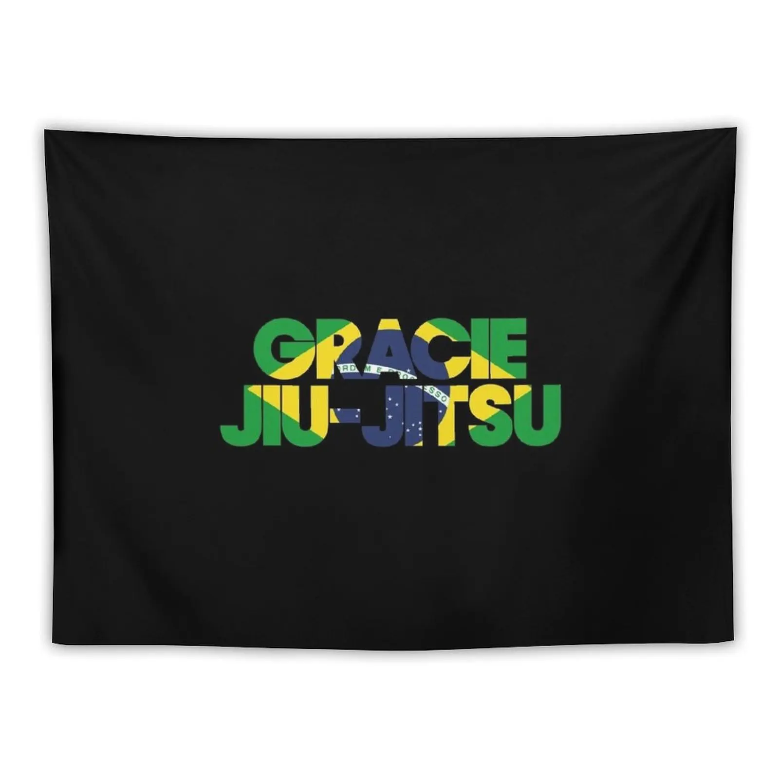 Gracie Jiu Jitsu Brazilian Flag Tapestry Wall Decor Aesthetic Room Decorations Room Decor Cute Room Decor Aesthetic Tapestry