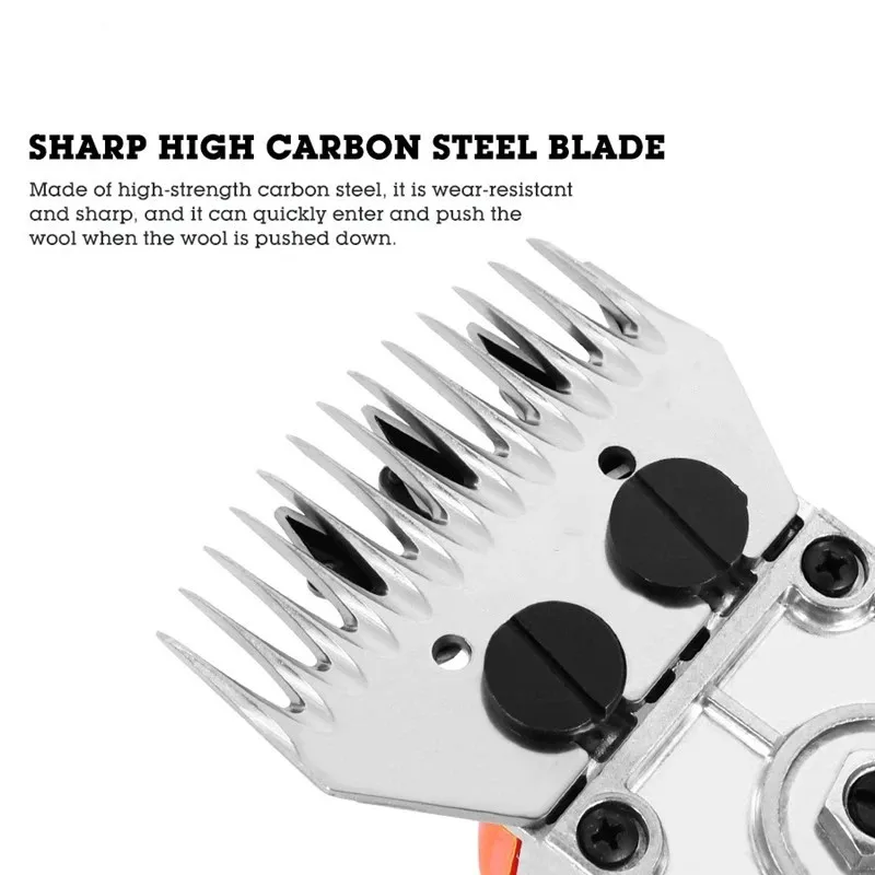 220V 1200W 6 biegów prędkości elektryczne owce kozy nożyce narzędzie do przycinania wełny podnośniki maszyna tnąca z pudełkiem 13 zęby Clippe
