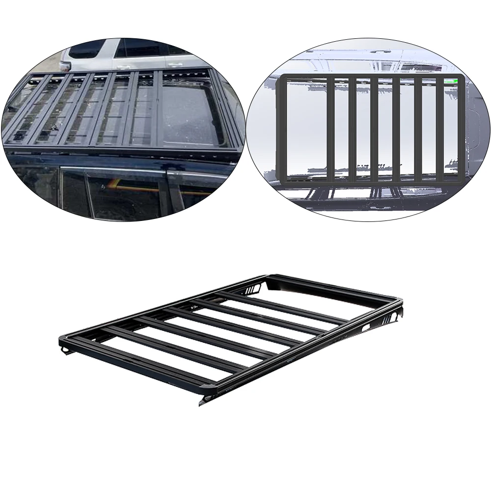 

Universal Cargo Carrier Basket Roof Rack 4X4 Aluminium Car Rack Roof For LC150 LC200 LC300