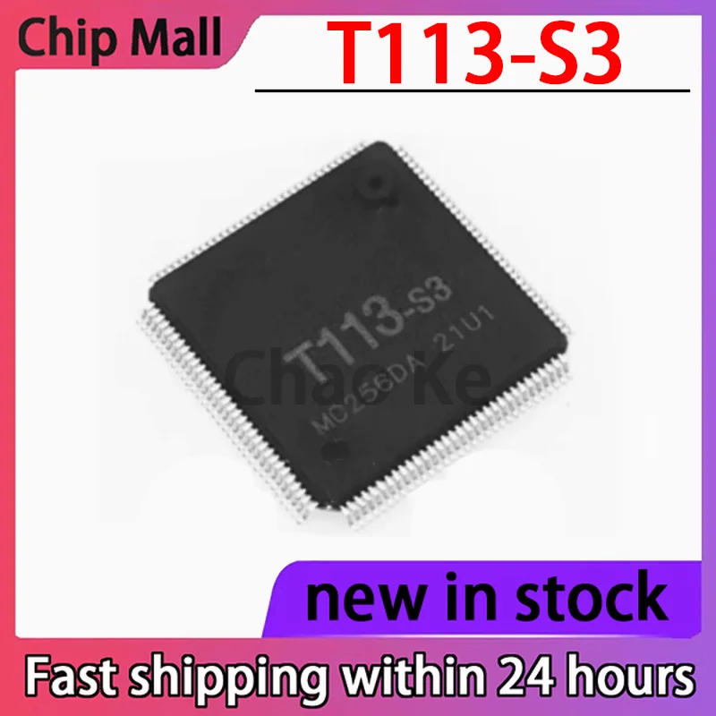 

1PCS T113-S3 Packaged LQFP128 Dual Core Main Control Microcontroller Chip