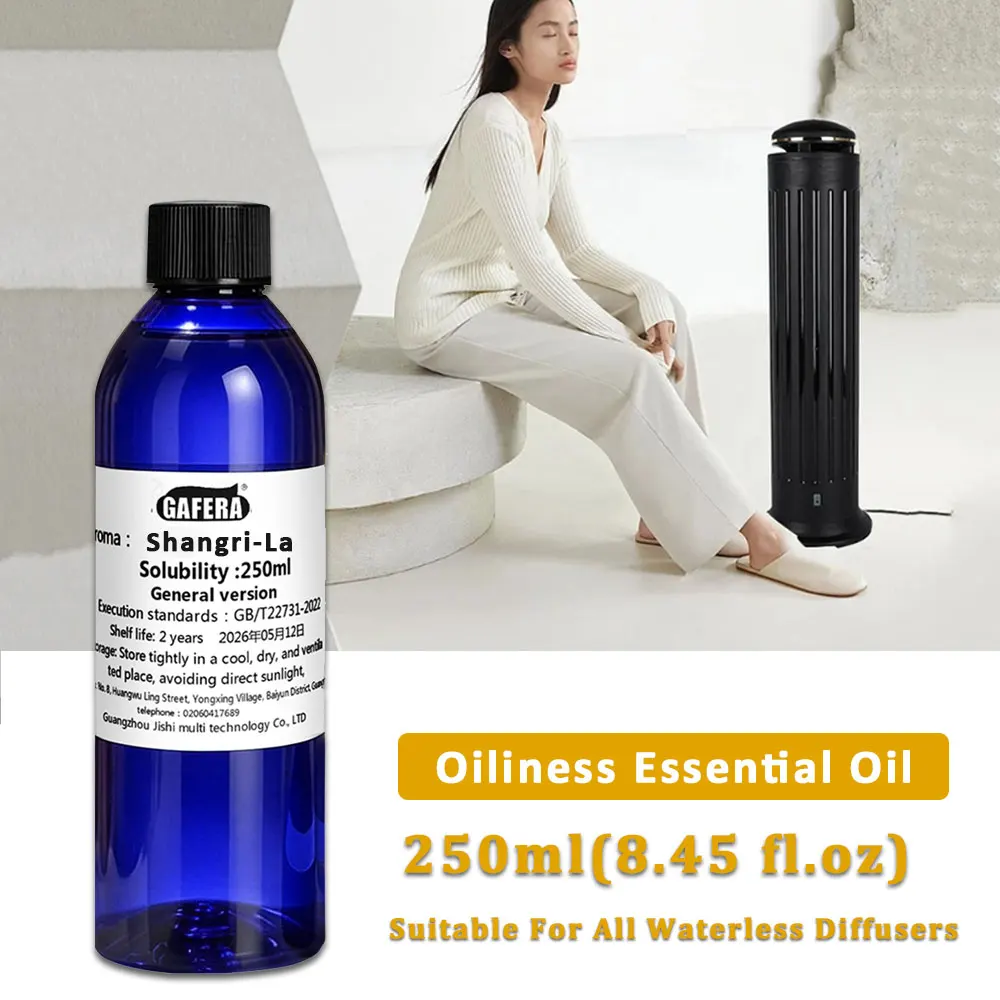 GAFERA 250ml(8.45 fl.oz) Shangri-La/Hilton Aromatherapy Essential Oils, For Waterless Machine, Reed Diffuser Replenishes Essence