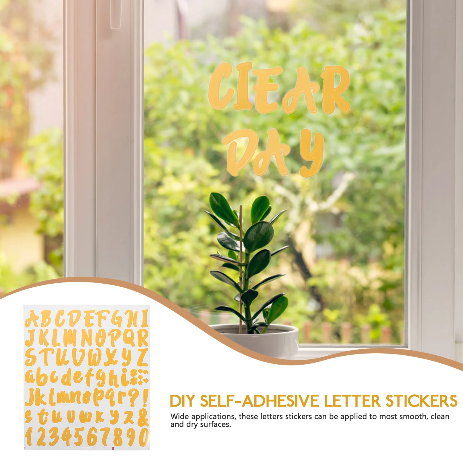 5 Sheets Wedding Birthday Party Numbers Letters Name Stickers Bulletin Board For Mailbox Business Multi-purpose Outdoor