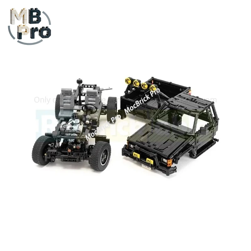 Premium Car Truck Building Block Model, Fine Details Make It Great for Showcase and Gifting Desktop Display