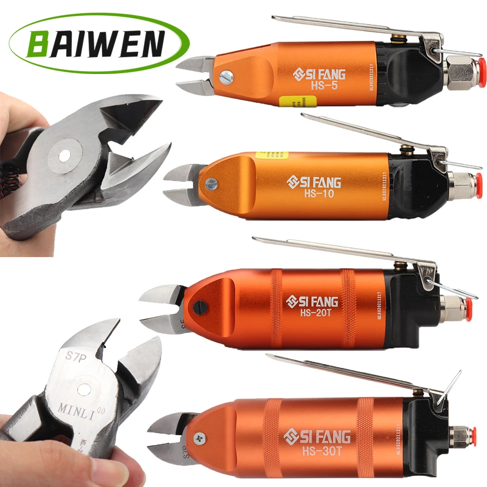 Pneumatic Scissors High Speed Hard Sharp Cutter Cutting Tools for Metal Wire Plastic Electronic Component PVC Nipper Clamp