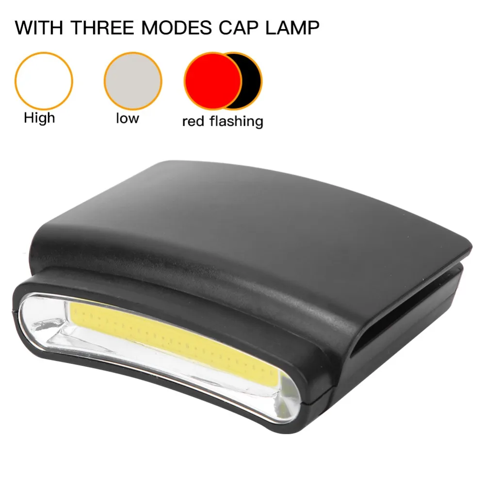 Durable Plastic LED Headlamp Bright Adjustable COB Light Portable Headlamp Three Modes Mini Headlamp Outdoor Activities