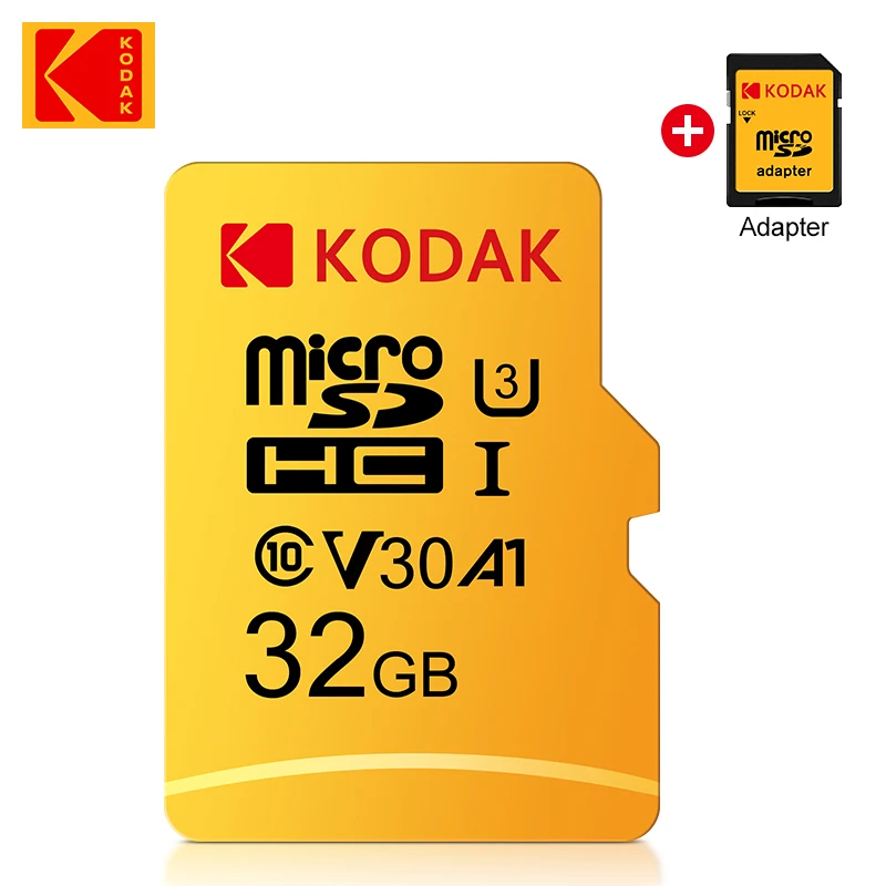 Kodak U3 micro sd card 16GB 32GB 64GB 128GB SDXC/SDHC class 10 Flash Memory Card micro sd 32gb sdcard for smartphone