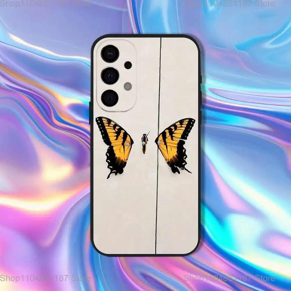 حافظة هاتف P-ParamoreS لهاتف سامسونج S25، S24، S21، S22، S23، S30، Ultra، S20، Plus، Fe، Lite، 5G غطاء أسود