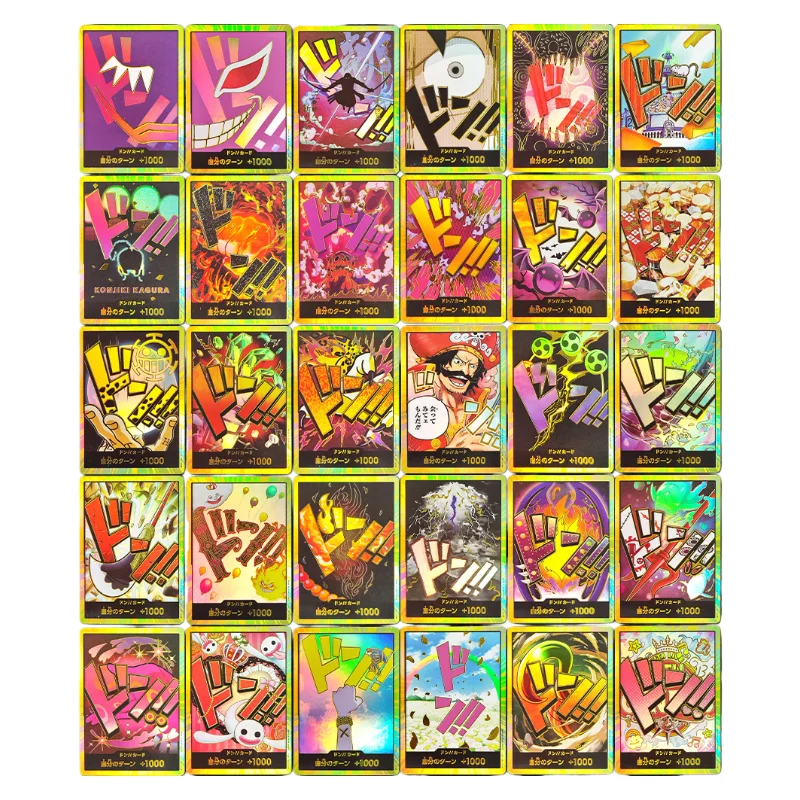 30Pcs DIY ONE PIECE CARD Game Japanese THE BEST PRB-01 DON!! Gold Collection Opcg Anime Cards