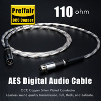 Preffair 110Ohm Hifi Audio XLR Balance Coaxial Digital AES/EBU Interconnect Cable Amplifier Fever Audio Signal Line