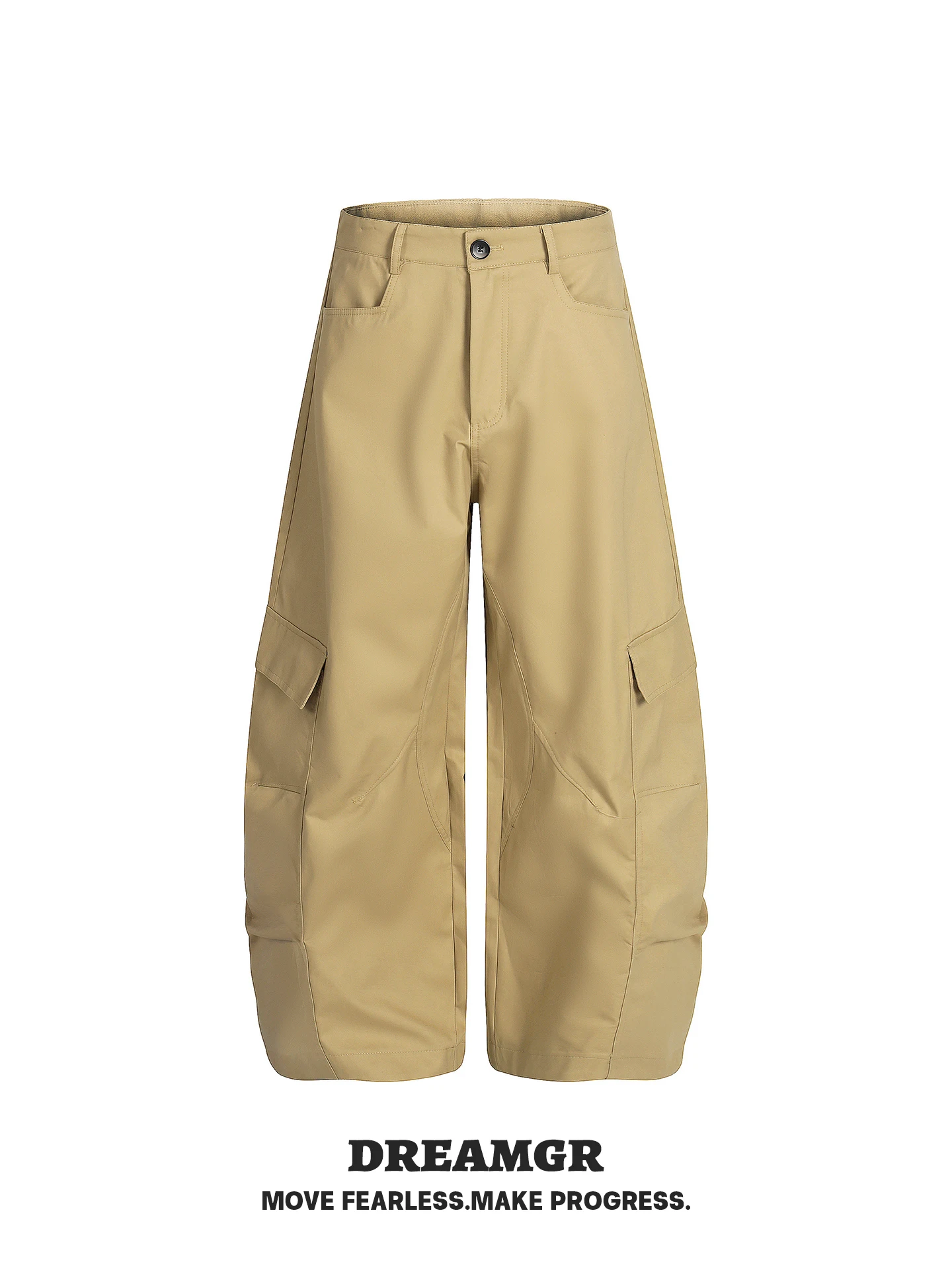 

Американские брюки-карго цвета хаки унисекс, деконструированные, плиссированные, для танцев, для активного отдыха, свободные, прямые, рабочие джинсы с множеством карманов