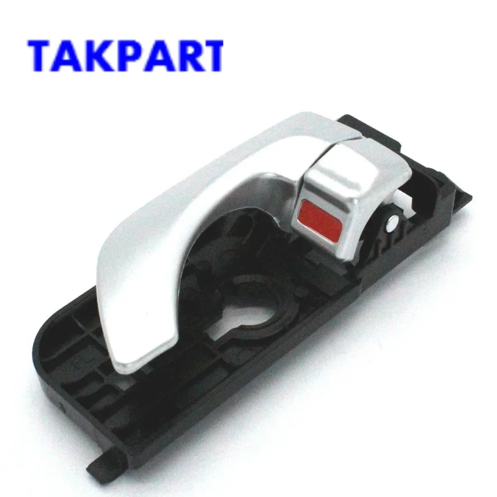 TAKPART For 2005-2008 Hyundai Sonata Front driver left side Inside Silver Door Handle 82610-3K020/82620-3K020