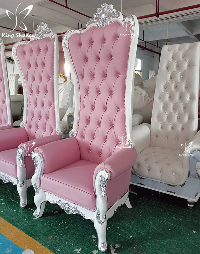 

Beauty Salon Supplies Nail Salon Furniture Pink Throne Chair Pedicure Chair Queen Foot Spa Chairs