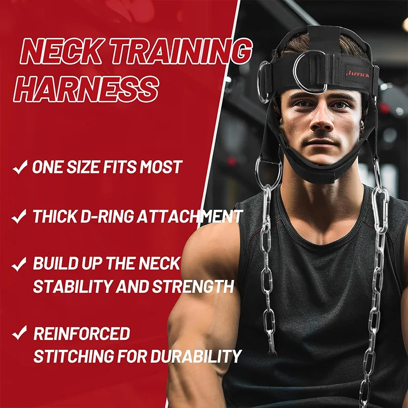 Jaffick Neck Harness for Increases Neck Core Strength With 40\