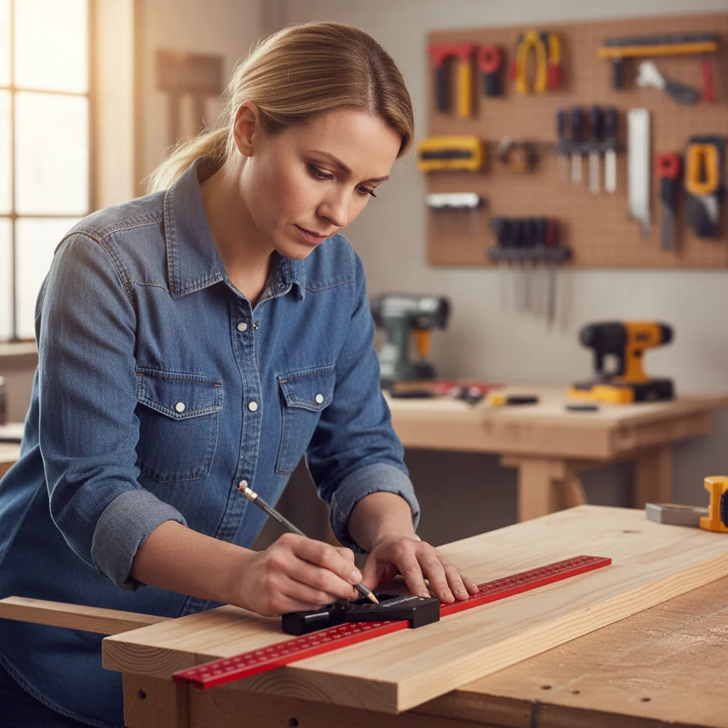 

Угломер-уровень 30/40 см с регулируемым уровнемером и пузырьковым уровнем для деревообработки