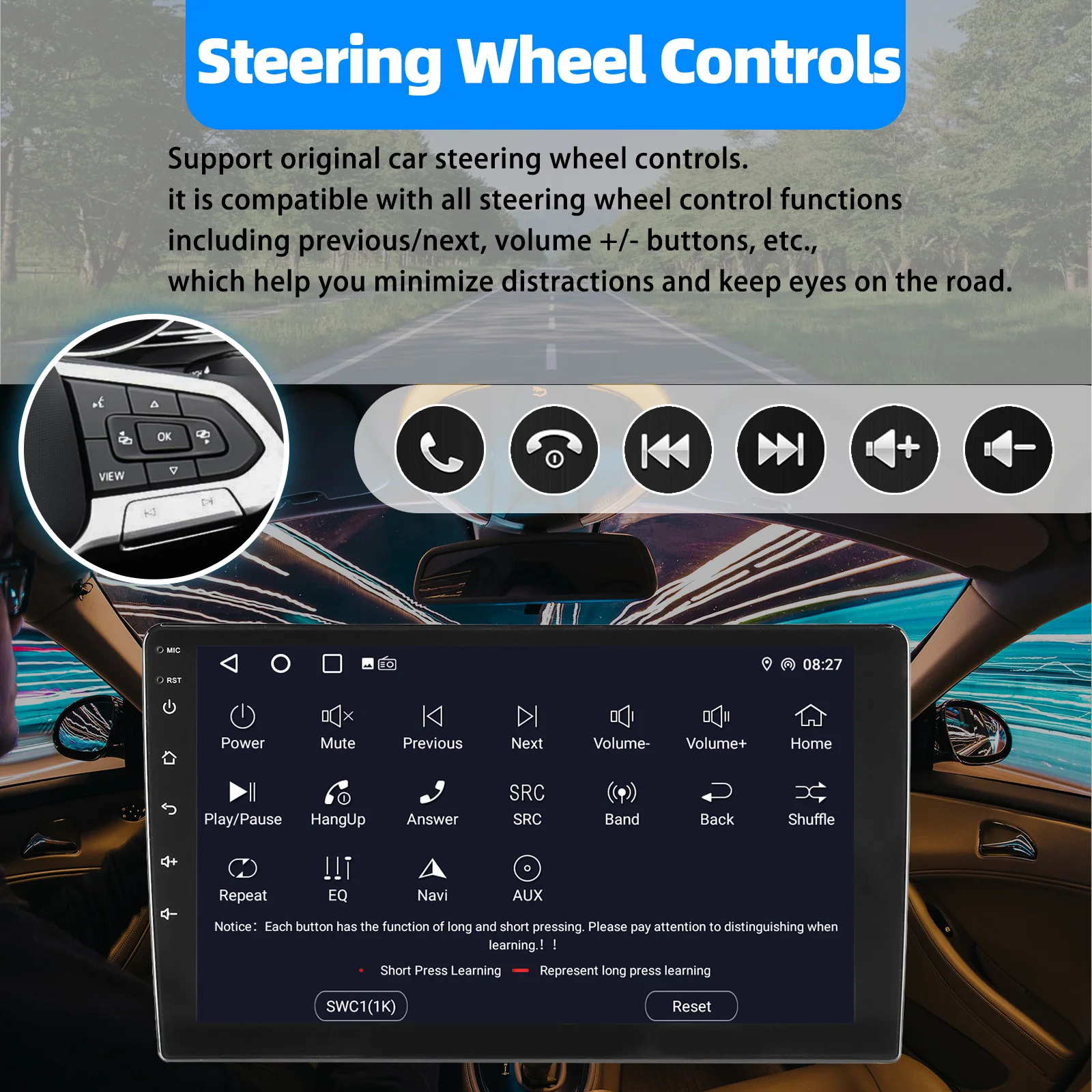ESSGOO Carplay Android 14 Android Auto Radio für Peugeot 308 308 SW 408 RCZ 2007-2015 Auto-Intelligenzsysteme 2din Autoradio – Detail 13