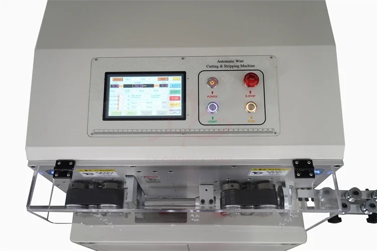 SWT-608-MAX2-S95 3000W 220V 110V Servo Motor Lifting Conduit Touch Screen Control 8 Wheels Peeling Stripping Cutting Machine