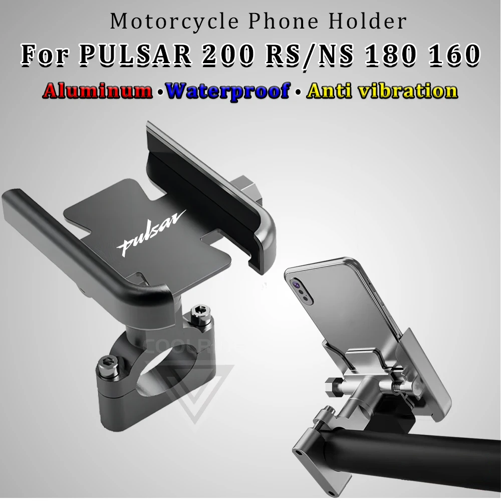 Motorcycle Phone Mount Waterproof Stand Aluminum Alloy Phone Holder for Bajaj Pulsar NS 125 160 200 RS 200 RS200 NS125 NS200