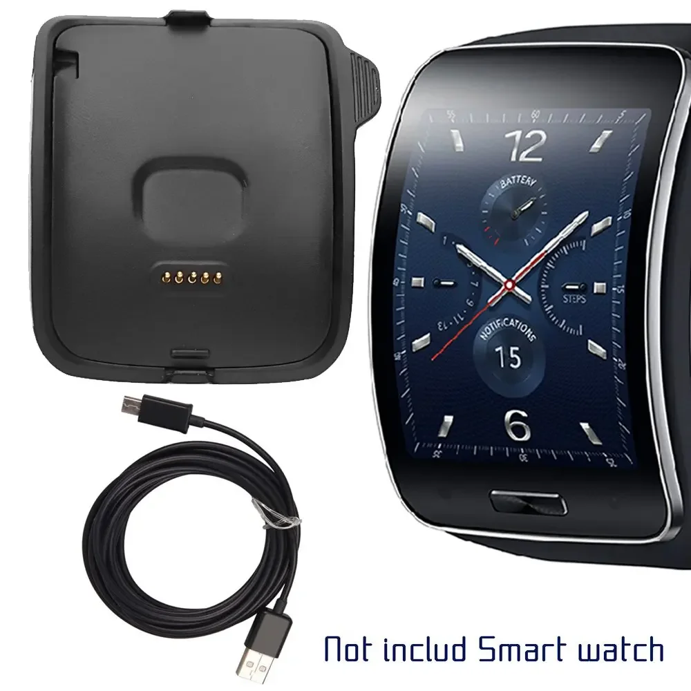 Gear S (SM-R750) Charger, Replacement Charging Dock Cradle Charger for Samsung Gear S Smart Watch SM-R750, with Micro USB Cable