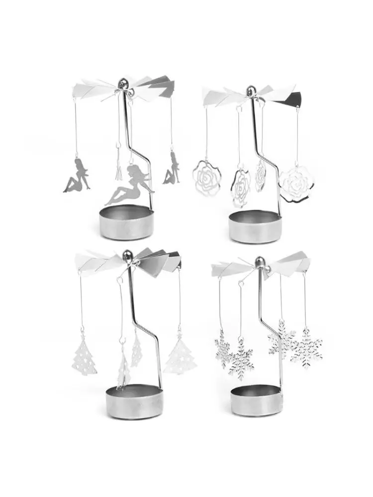 Rotating Spinning Tea Light Holders Home Dinner Wedding Bar Party Decor