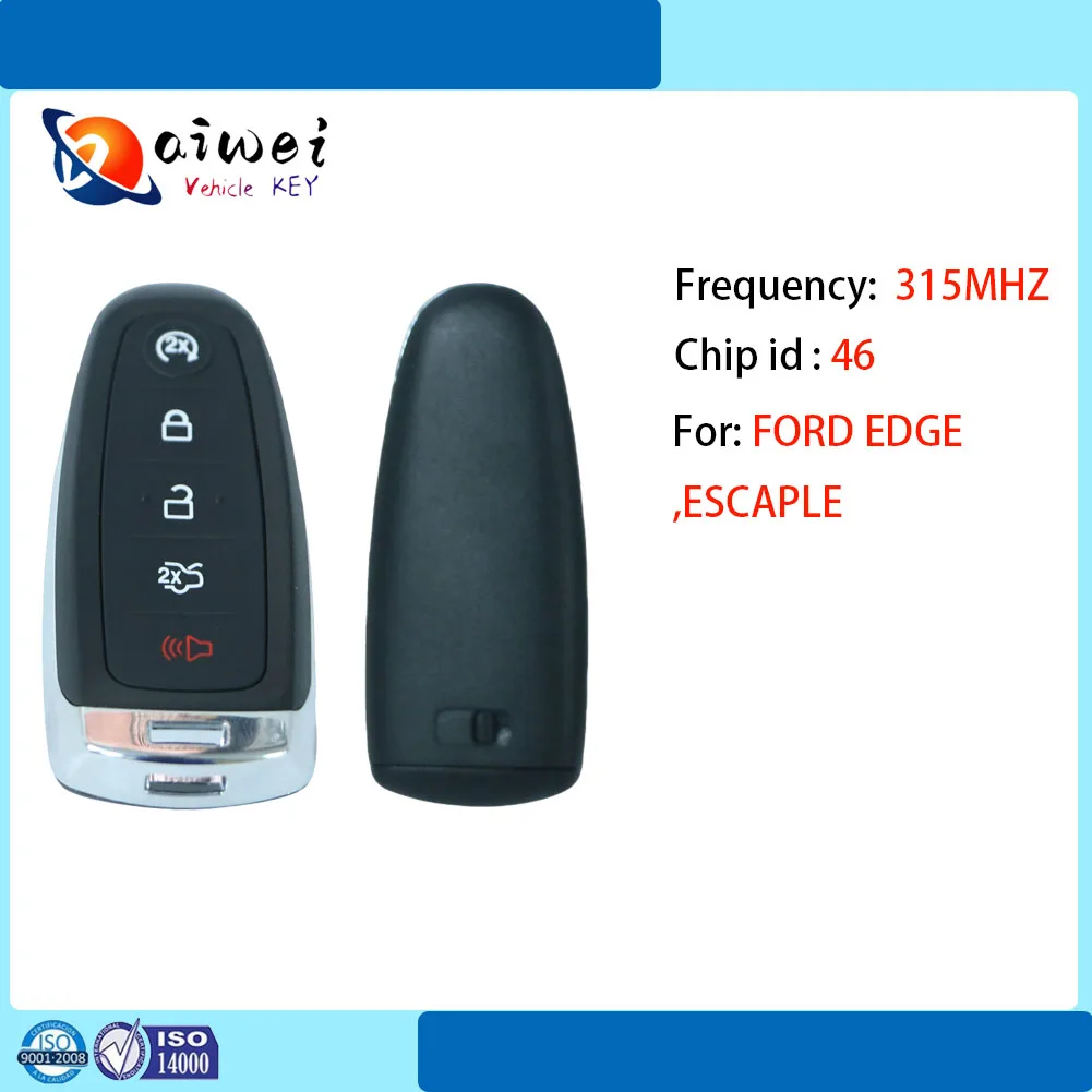 

5 Buttons 315Mhz Unvicersal Car Remote Key for FORD Edge2011-2013 Escape2012-2014 Explorer 2011-2014