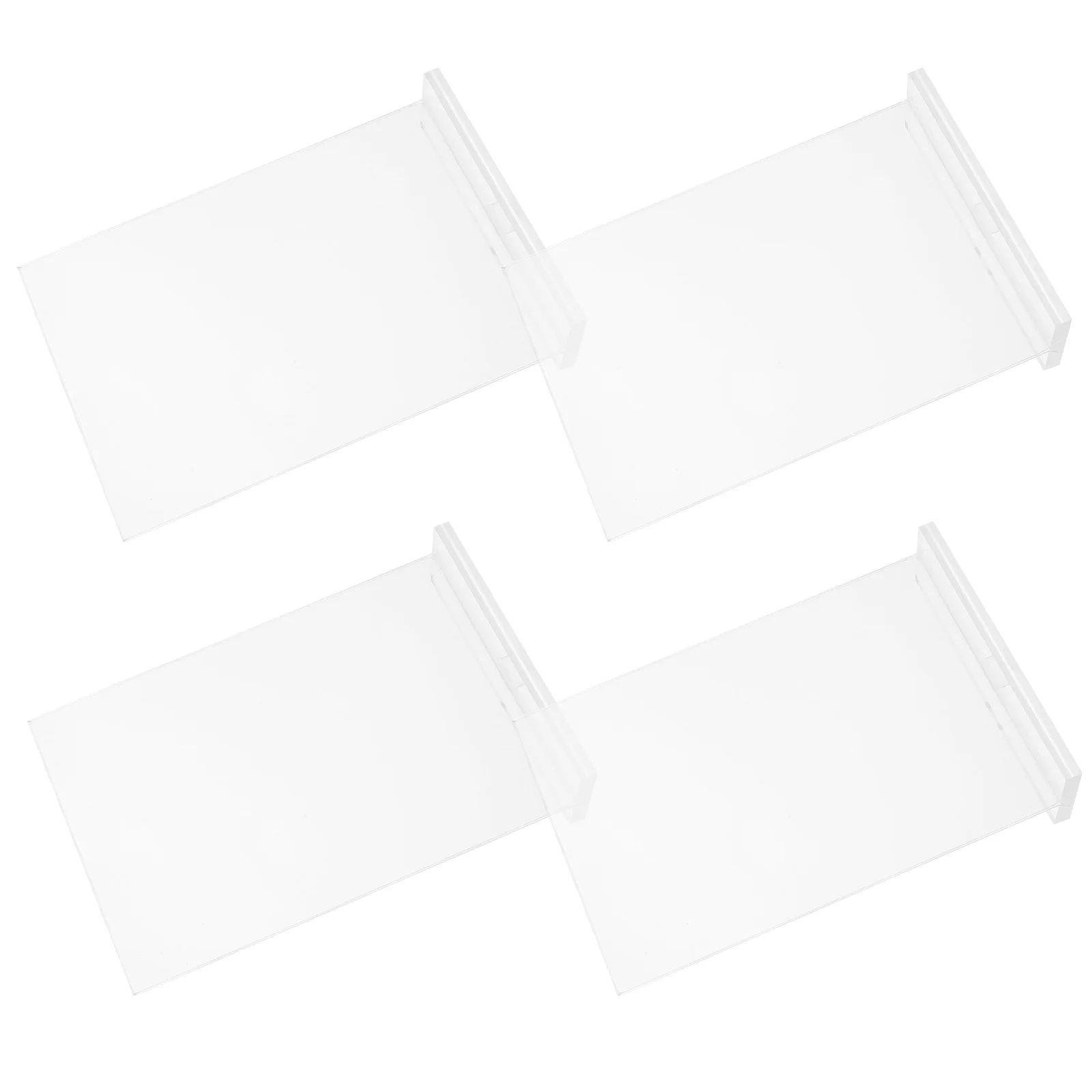 

4pcs Acrylic Transparent Table Sign Poster Board Display Stand Menu Price Tag 15x10cm Clear Holder Signage Name Plate
