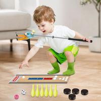 Kids Golf Set 6-in-1 Children Toy Golf Clubs Indoor And Outdoor Parent-Child Sports Toys For Family Gathering