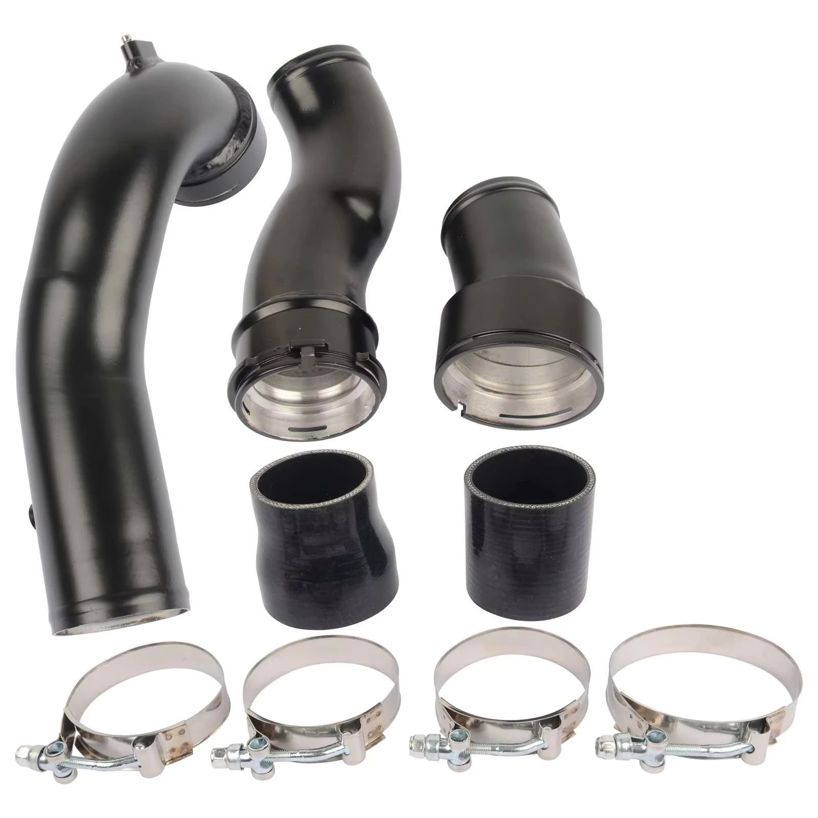 N55 Turbo Charge Pipe Upgrade Kit, Charge Pipe + Boost Pipe Cooling Kit for BMW 535i 640i 740Li F10 F12 F13 3.0L Engine