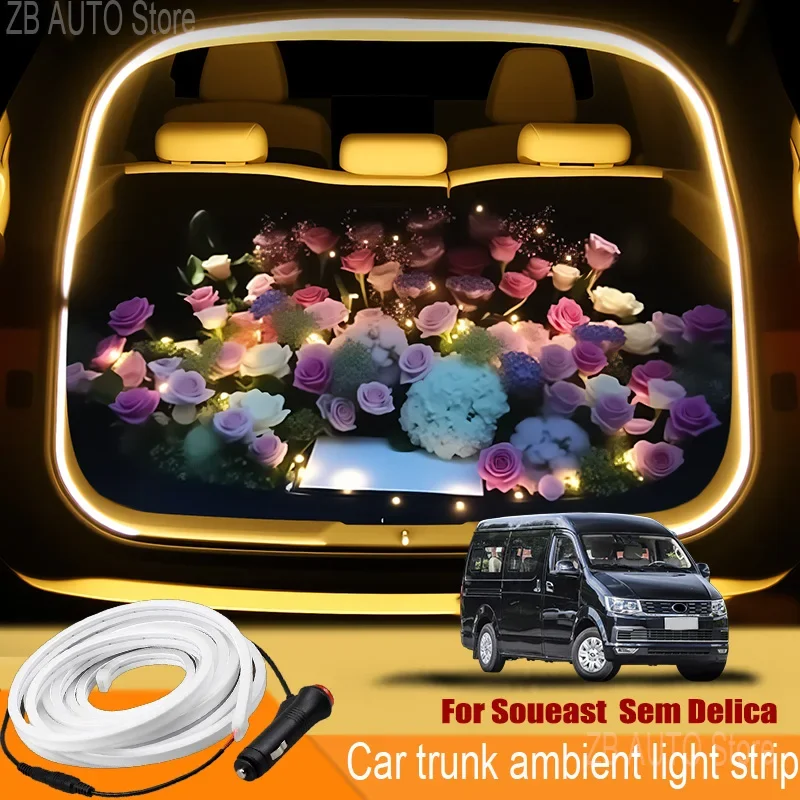 

For soueast sem delica Automobile trunk ambient light automatic sensing car interior lighting with accessories