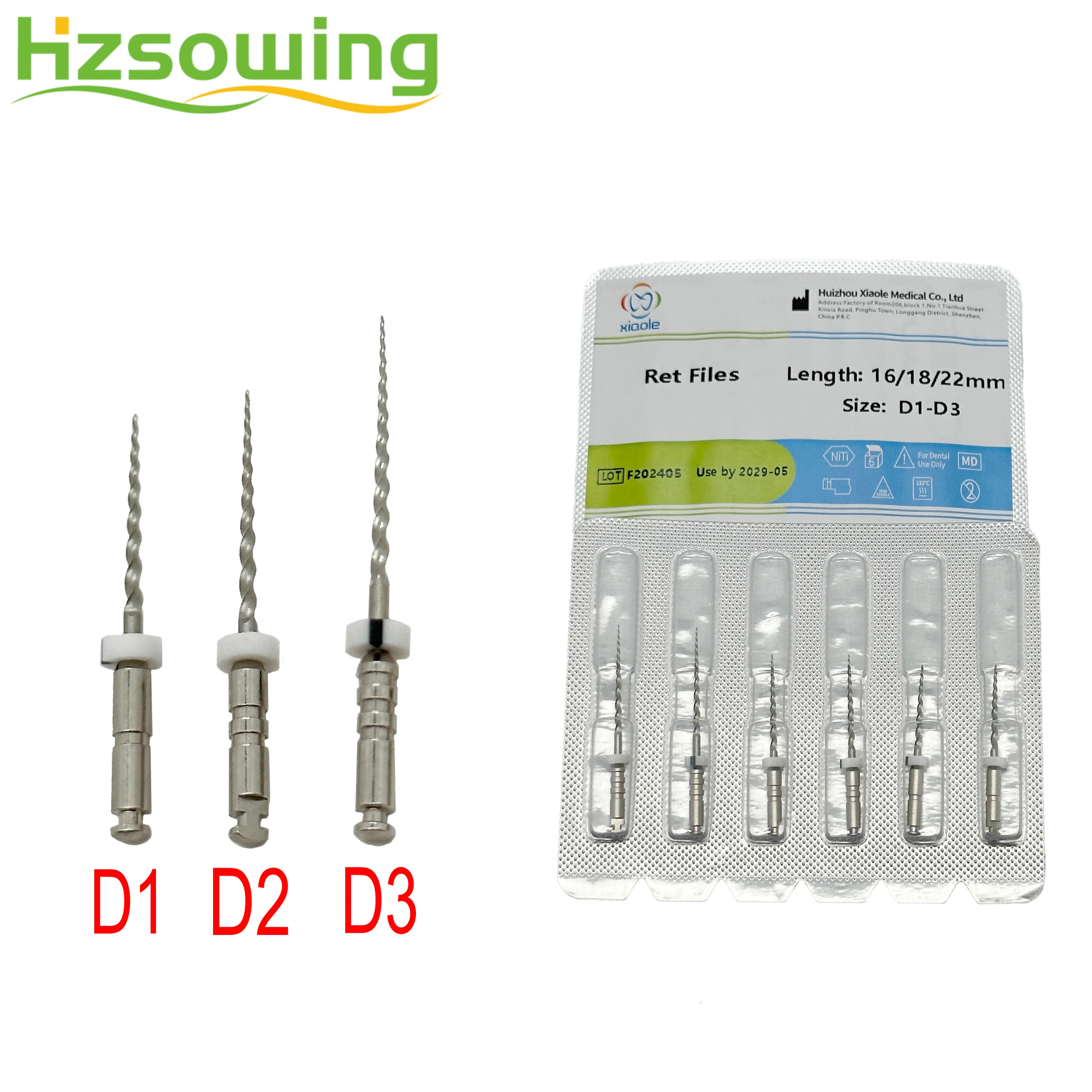 Retreatment Files Root Canal Files Endodonitic Tools for Removing Gutta Percha Points Rotary Use D1 D2 D3