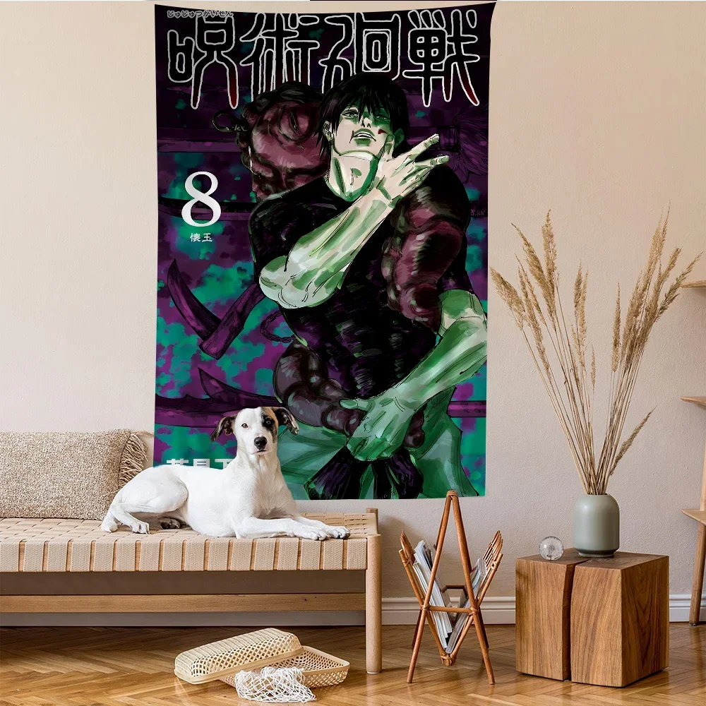 Jujutsu Kaisen Fushiguro Toji Cartoon Tapestry Art Science Fiction Room Home Decor Wall Hanging Sheets