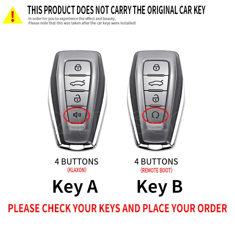 TPU  Car Remote Key Case Cover Holder Shell For Geely Emgrand X7 EX7 Coolray 2019-2020 Auto Styling Fob Accessories