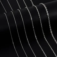Width 1.2/1.5/2/2.5/3mm Stainless Steel Rolo Chain Cross Necklaces For Women Men Accessories Simple Jewelry On The Neck Necklace - Image 3