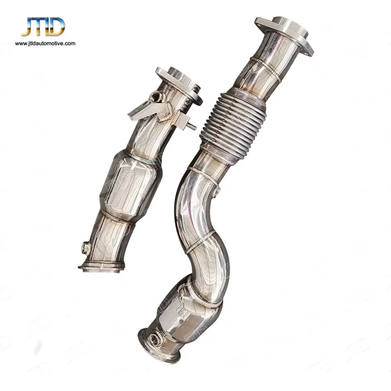 

JTLD 304 stainless steel high polished exhaust catless downpipe for BMW G80 M3