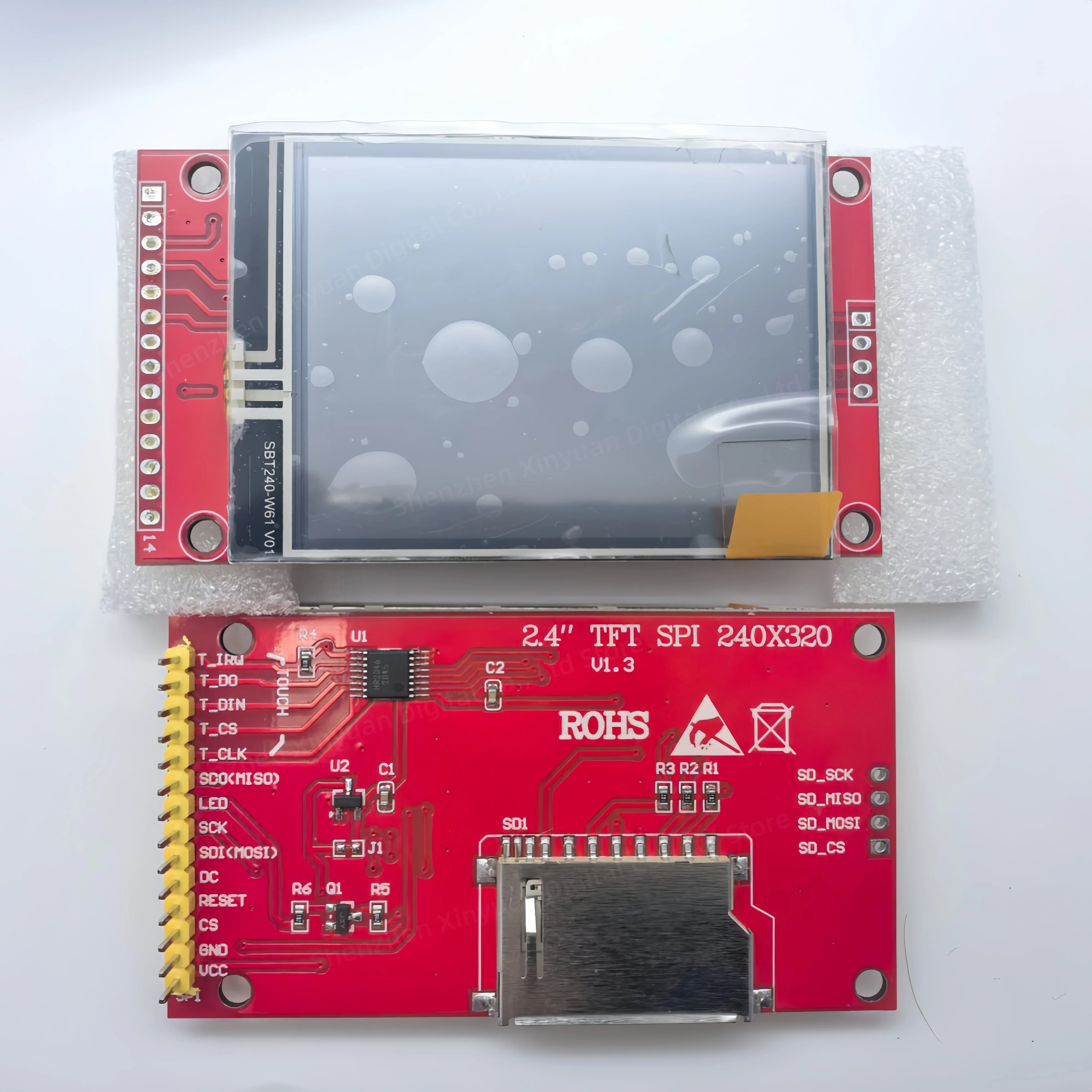 ILI9341 2.4-inch TFT Touch LCD Display Module 240*320 SPI 3.3-5V Serial LCD Screen Module