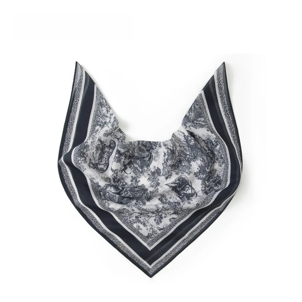 ブラックグレーグリーンアウトドアサイクリングメンズスカーフファッショナブルな多用途シルクシフォンヘッドスカーフ日常使用ヒップホップアクセサリー