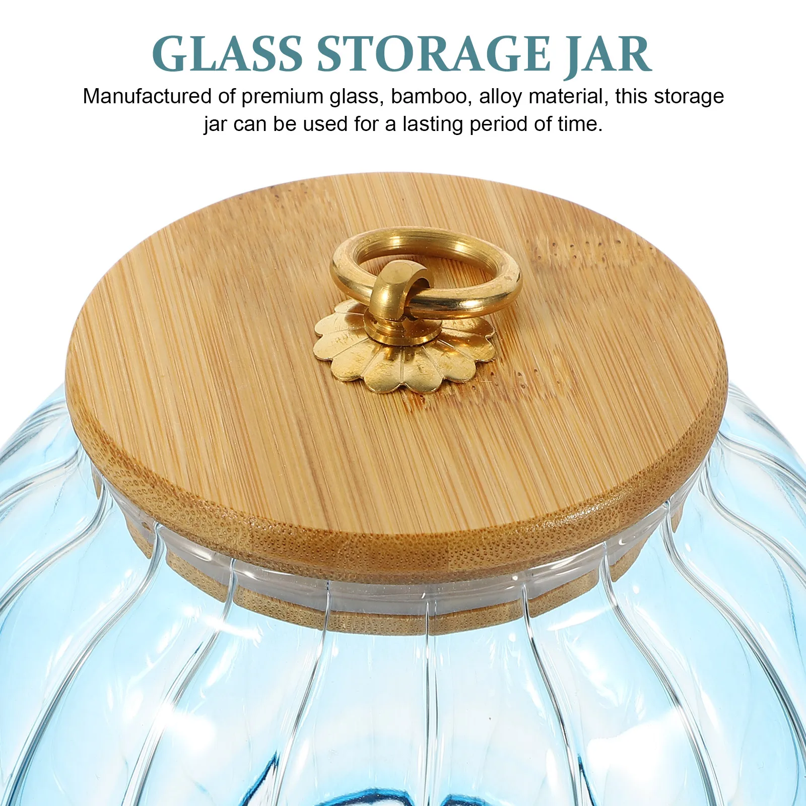 

Clear Glass Storage With Lid Kitchen Food Container Thickened Sealed Jar For Tea Dried Fruits Snacks Honey Jam Candy