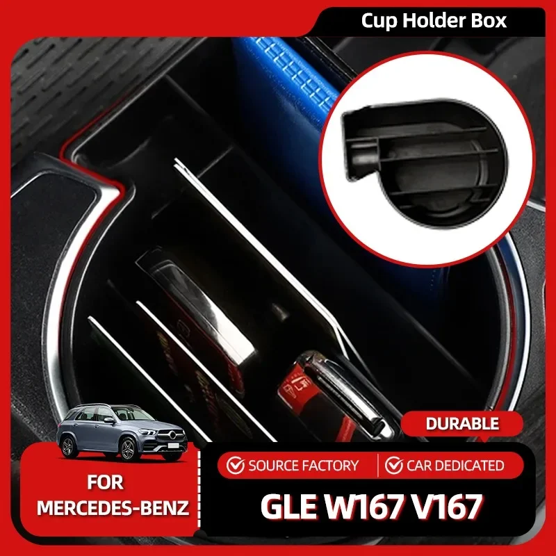 

Лидер продаж, подстаканник для 2020 ~ 2024 Mercedes gle w167 v167, крышка, принадлежности gls x167 gle 350 450 500e amg benz gle