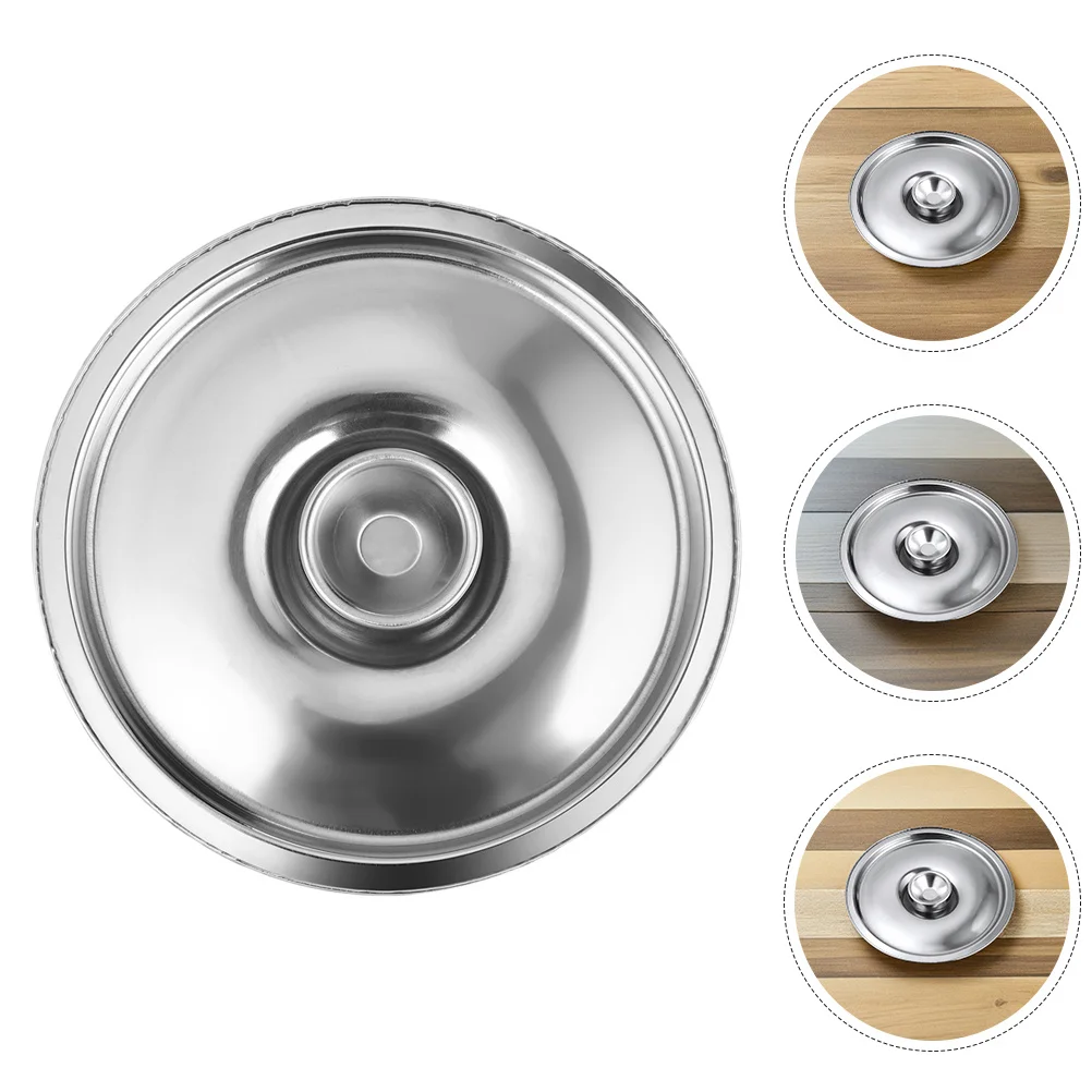 

6Pcs Small Stainless Steel Pot Lid 5.5 Inch Universal Fit for Saucepan Seasoning Container Cookware Cover Heatproof Kitchen